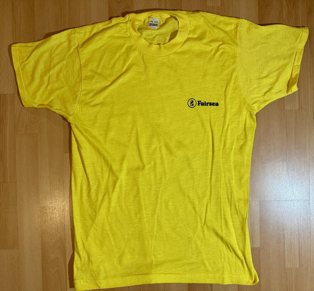 Vintage Fairsea Shirt Mens XL Screen Stars Single Stitch Soft Promo 80s Tee